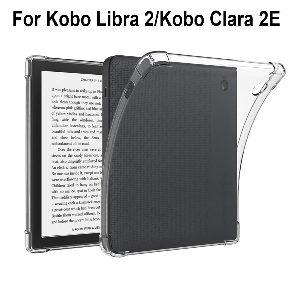 Чехол Funda Shockproof для электронной книги Kobo Libra 2/Kobo Clara 2E, прозрачный, мягкий, защитный чехол из ТПУ