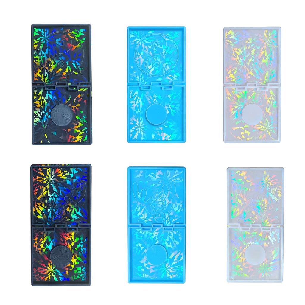 Голографический подсвечник из смолы Силиконовая форма Тай Чи Форма лося Подходит для эпоксидного подсвечника Семейный декор стола