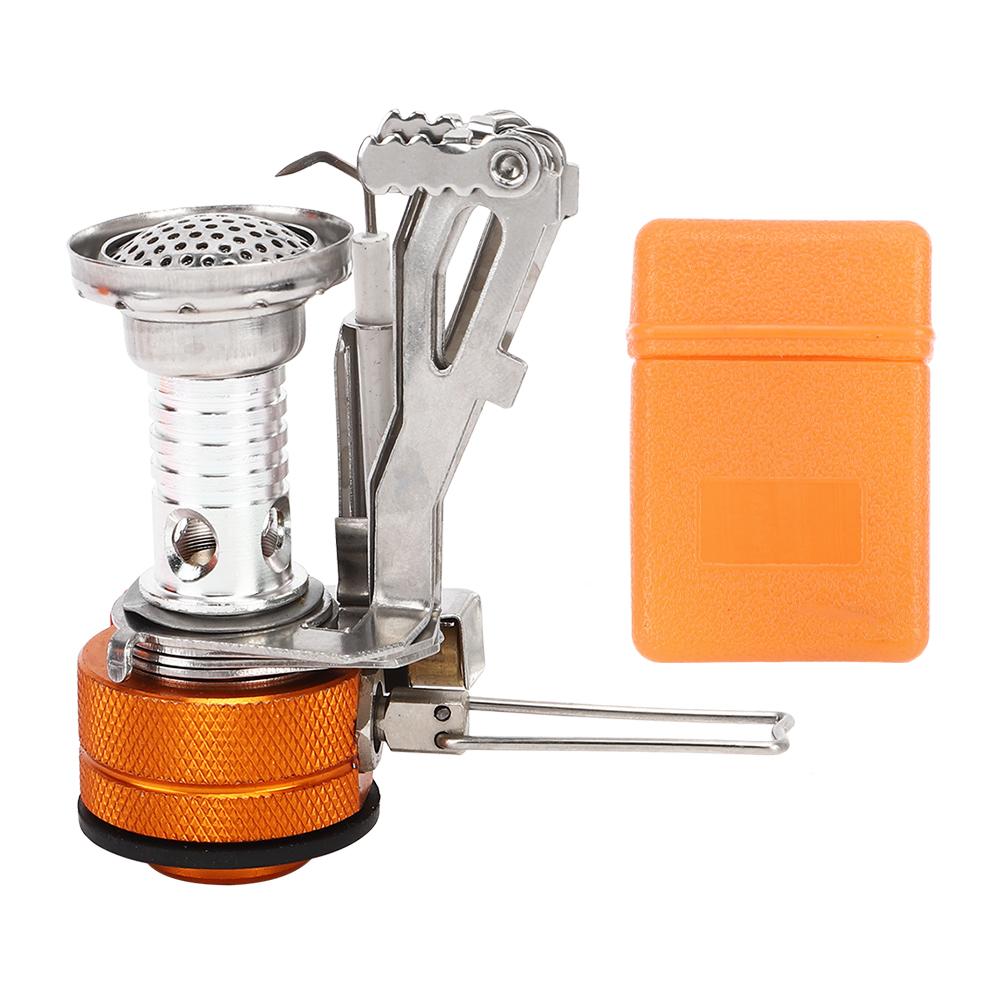 Мини-печь для кемпинга из нержавеющей стали 304 с интегрированной электронной зажигалкой