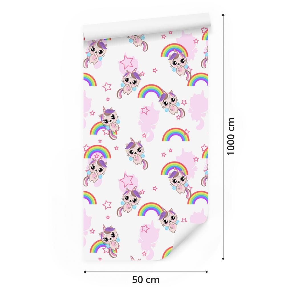 Wallpaper Little Cute Kittens for Living Room and Bedroom 50x1000