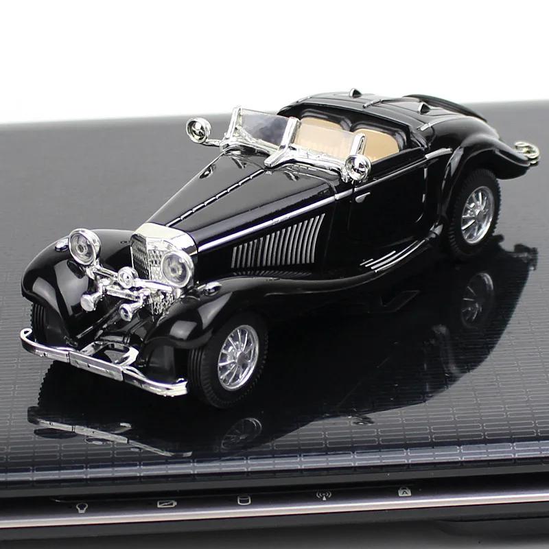 1/28 Alloy Vintage Car Retro 500K Car Model Static Collection Gift Cake Ornaments