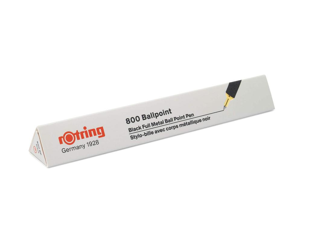 Rotring 800 Black Ballpoint Pen with Rotating Officially Imported Storage, 2032579,