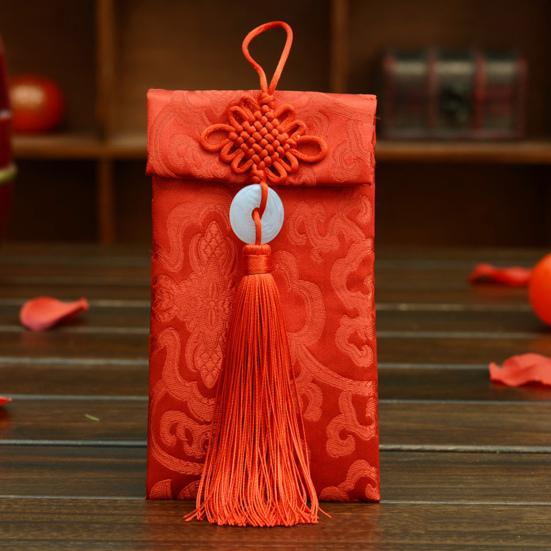 Красный конверт из искусственного шелка, китайская свадьба, красный карман, счастливые деньги, карта Hongbao, наличные