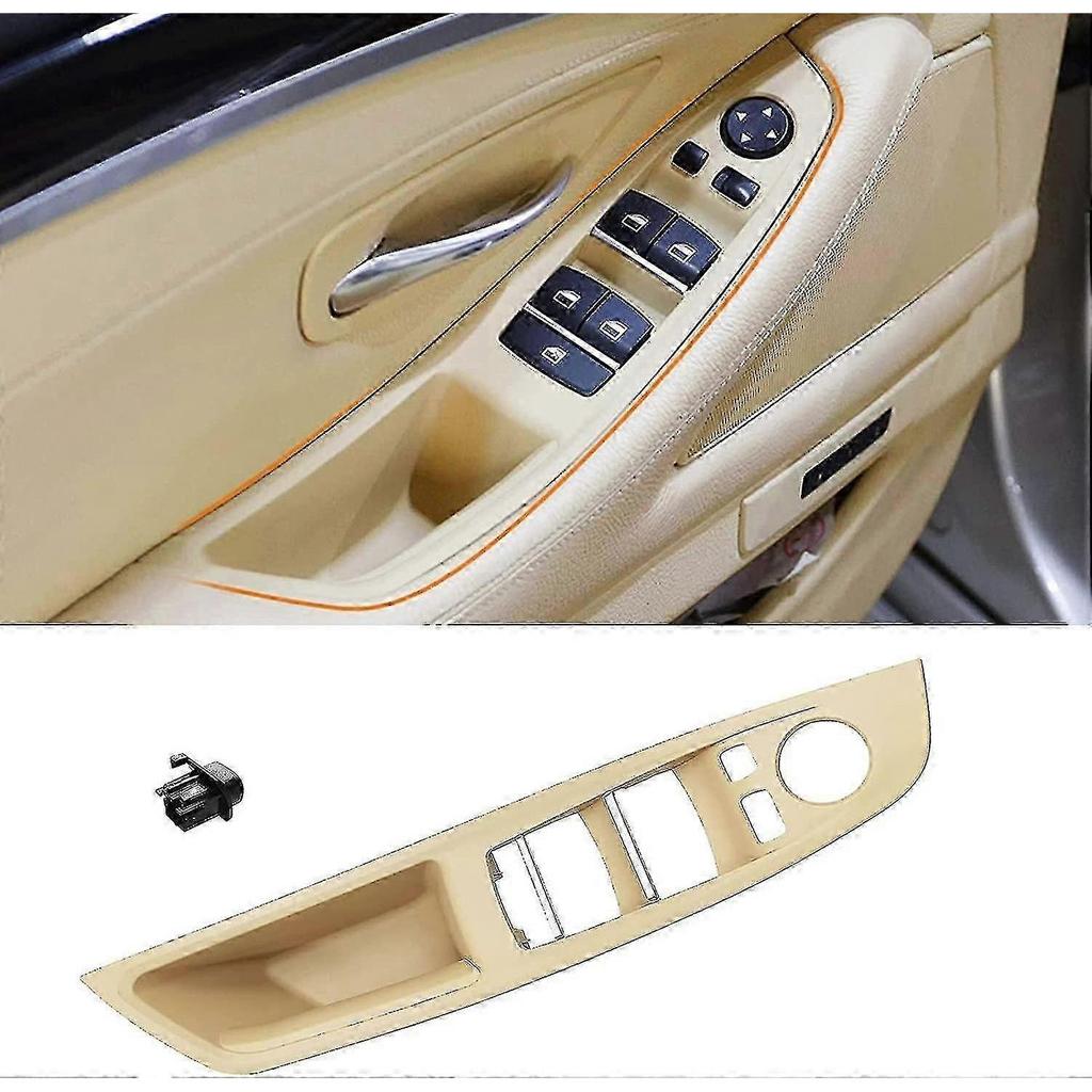For Bmw 5 Series F10/f11 Door Handle, Front Door Handle, Left Inner Handle F10 F11: 520 523 525 528 530 535 (2010-2016) - Beige-Yvan