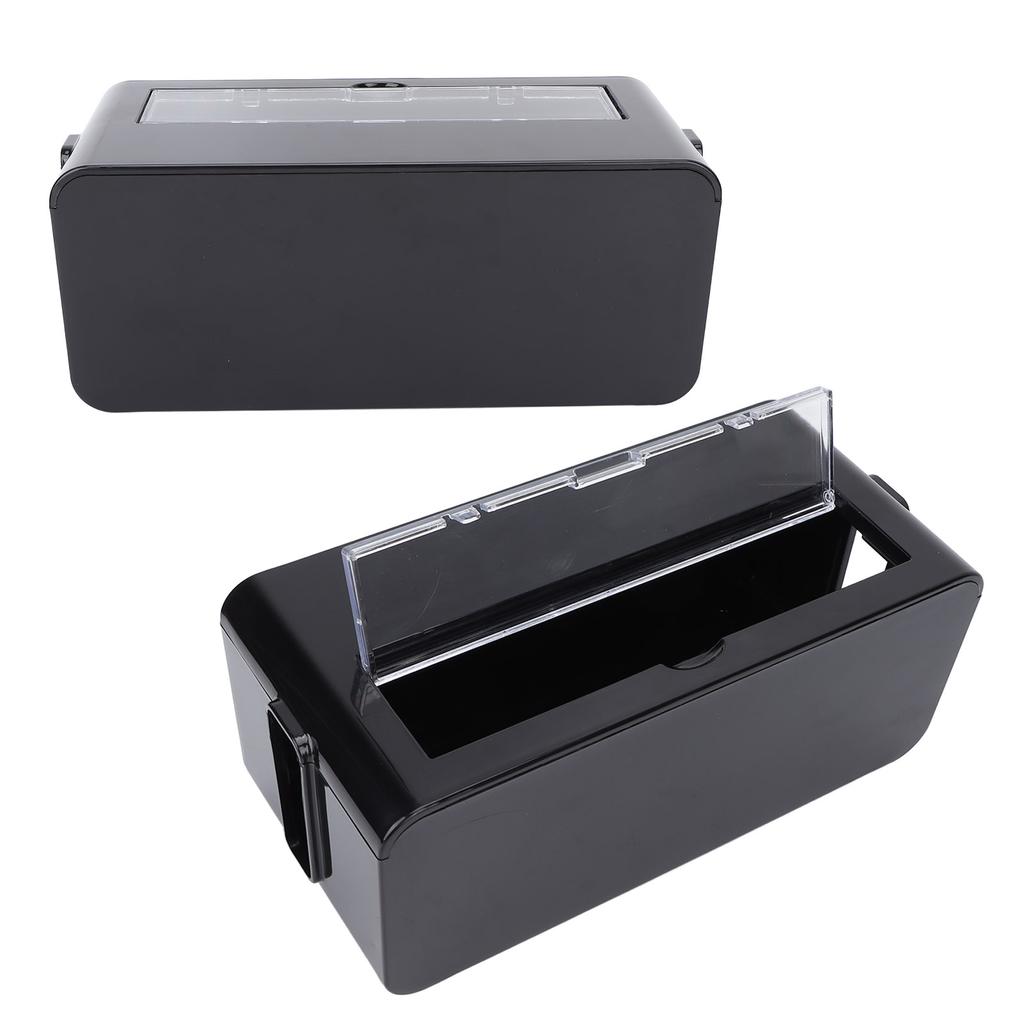 Коробка для хранения розеток, безопасная пылезащитная розетка, органайзер для проводов, пластиковая коробка для дома, средний черный