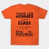 Les Meilleurs Sont A La Retraite Humour Art Women T-Shirts Cotton Short Sleeve O Neck Lady Tshirt Clothing Personality Tee