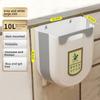 New Kitchen Hanging Folding Trash Can Cabinet High Quality Plastic Creative Hanging Trash Can Space Saving Hanging Waste Bin
