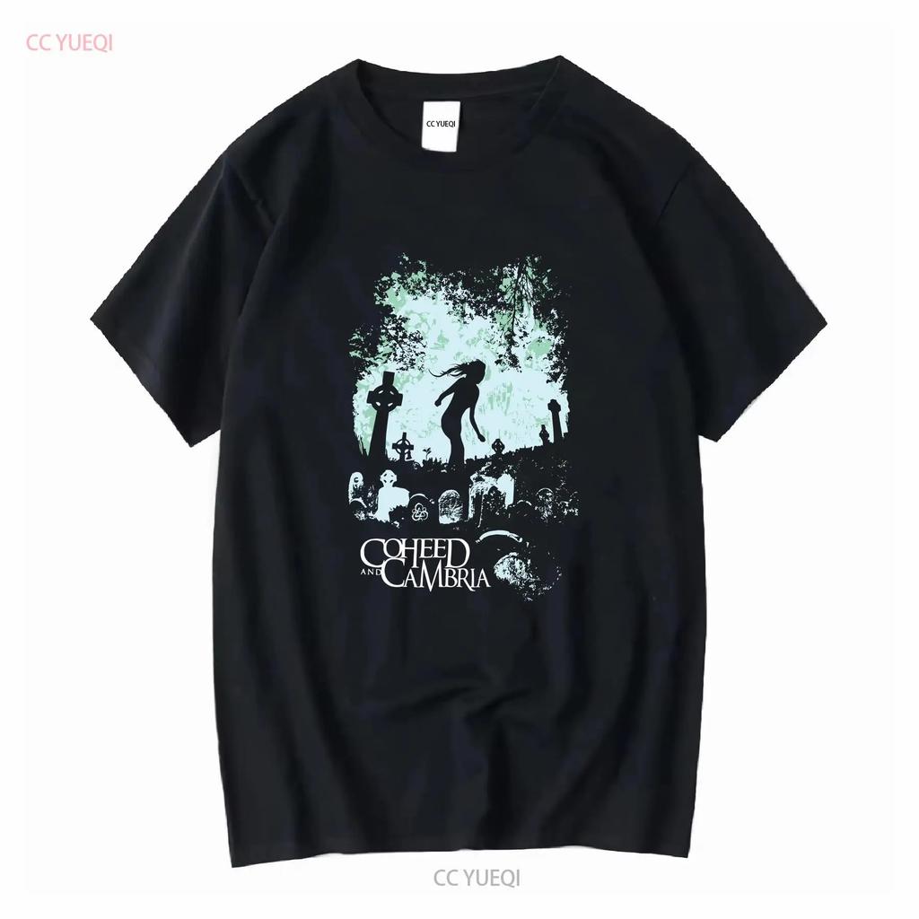Футболка группы Coheed And Cambria Хлопок Все Размеры S 5XL винтажная Стиранная Универсальная Повседневная Унисекс Немного Укороченная Для Повседневной Носки