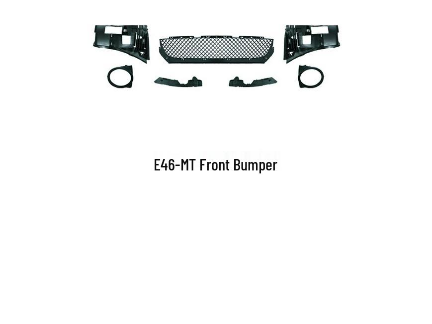 BMW 3 Series E46 Modified MT Front Bumper Kit Fog Lamp & Grille Accessories