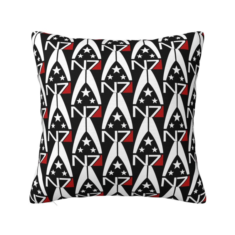 Custom Video Game Mass Effect N Pillow Case xcm Decor Home Alliance Military Nordic Cushion Cover Square Pillowcase