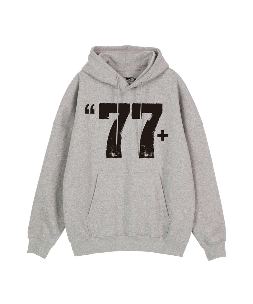 Счастливая 77 Худи Серая