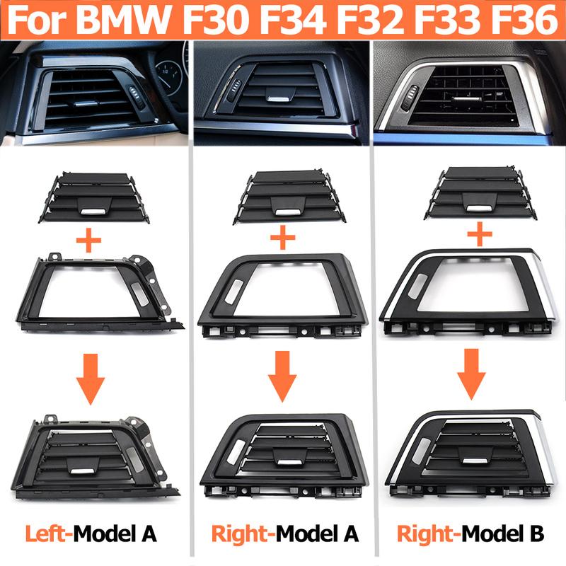 LHD Air Conditioner Front Left Right AC Vent Outlet Grille Panel Cover Repair Kit For BMW 3 4 Series F30 F34 F32 F33 F36 F80 F82