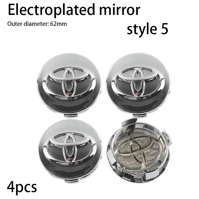 2026 Новый Для Toyota 4 шт. 57/62 мм Для Автомобиля Toyota Колпачок Ступицы Колеса Диска Значок C-hr Prado Rav4 Yaris Hilux Prius Avensis Coroll