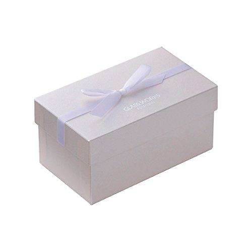 NARUMI Pair Glass Glass Works Heart Knot 250cc Pink Clear Set of 2 Cute Wedding Present Tumbler Free Glass with Gift Box Wrapped & GW4051-18250AAZ