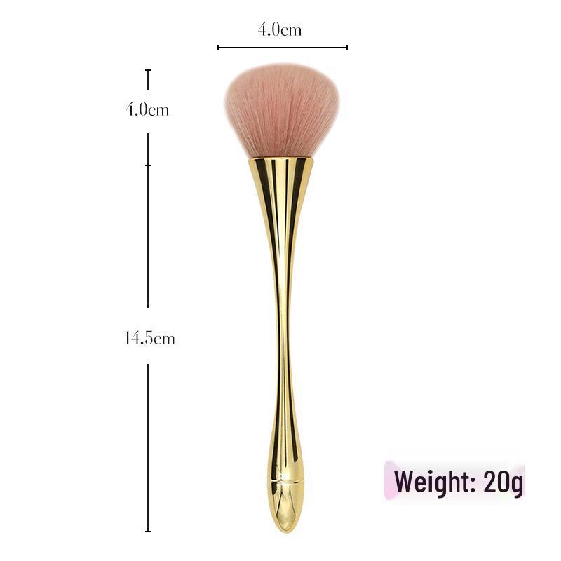 Large Soft Bristle Powder Brush for Blush, Highlighter, and Setting Powder
