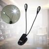 2 Pack USB Battery Operated Book Light Clip On Design Reading Tablet Lamp  For Piano Player