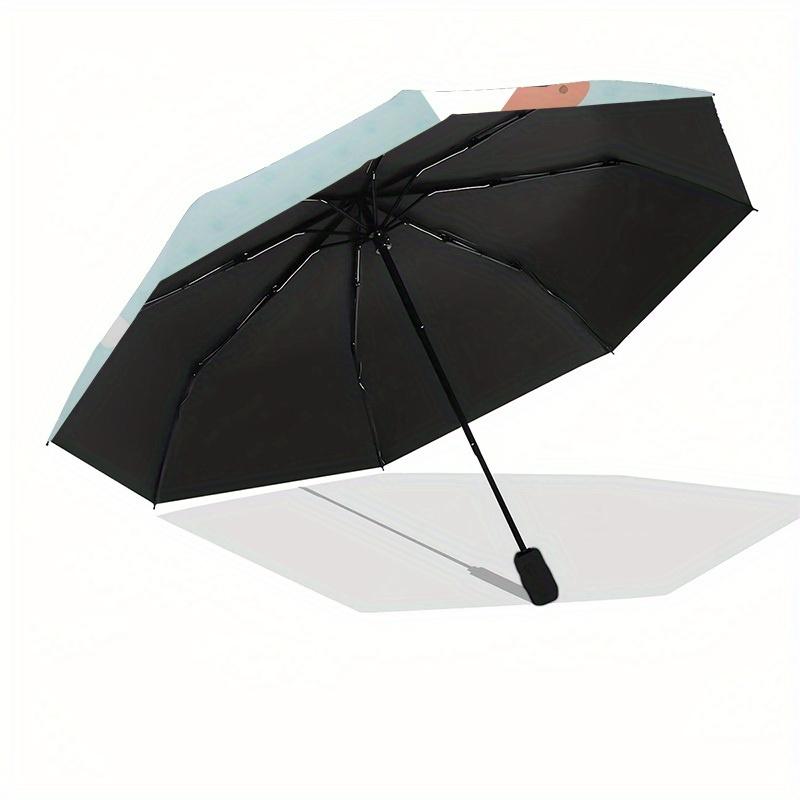 1pc Black Cat Adventure Umbrella with Plastic Handle,Suitable for All Seasons Home Travel Outdoor UmbrellaSanlio292