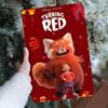 1 шт. Металлический настенный декор Pixar's Turning Red - 20,32x30,48 см Яркий праздничный декор с красной пандой и персонажем, прочный железный I