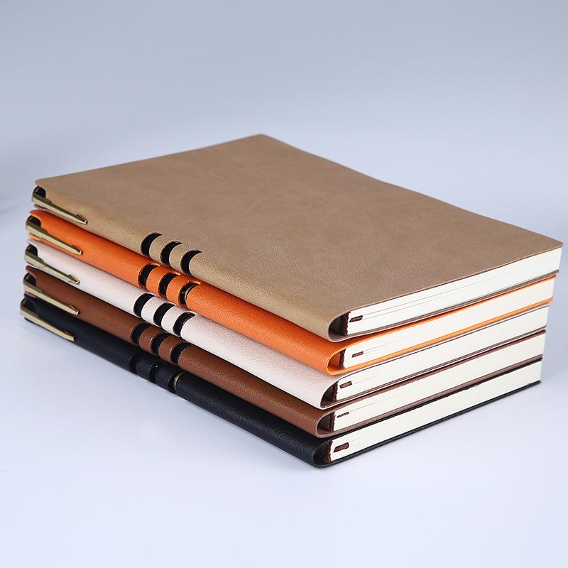 A5 Custom Hollow Sheep Leather Soft Notebook with Logo