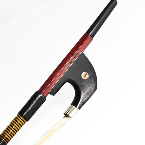 VINGOBOW German Double Bass Bow, Advanced, 1/2 Size, Pernambuco, Performance