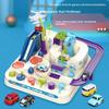 Racing Rail Car Toys Children's Car Break Through The Big Adventure Toy Parking Lot Sliding Track Kids Boy Building Block