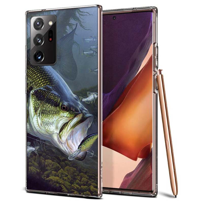 Рыболовные снасти Рыба Чехол для телефона Samsung A55 A35 A25 A15 A07 A05S A16 A17 A26 A36 A37 A56 A57 Galaxy Note 20 10 A50S A71 A51 A31