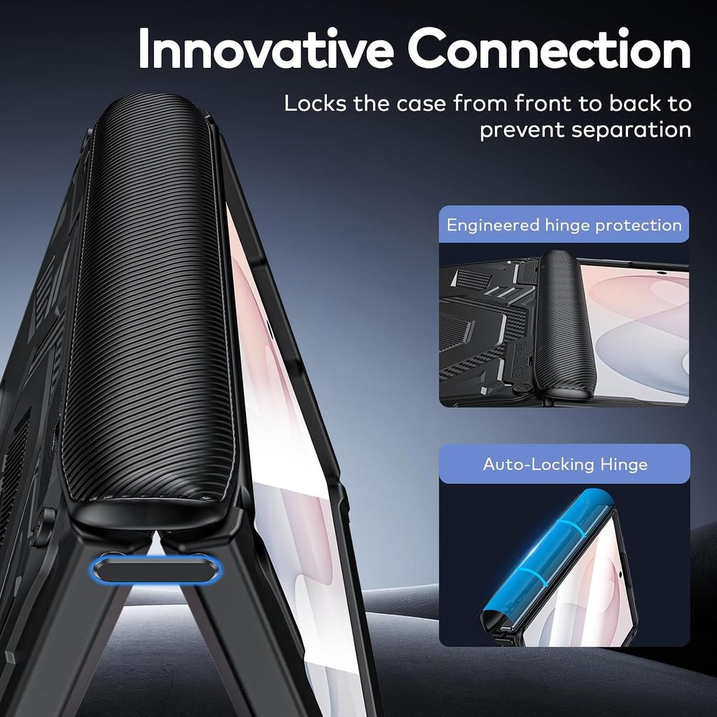 Чехол для Samsung Galaxy Z Fold 8 Fold 8 Ultra 7 Магнитная подставка Защита шарнира Защита военного уровня Прочный противоударный чехол