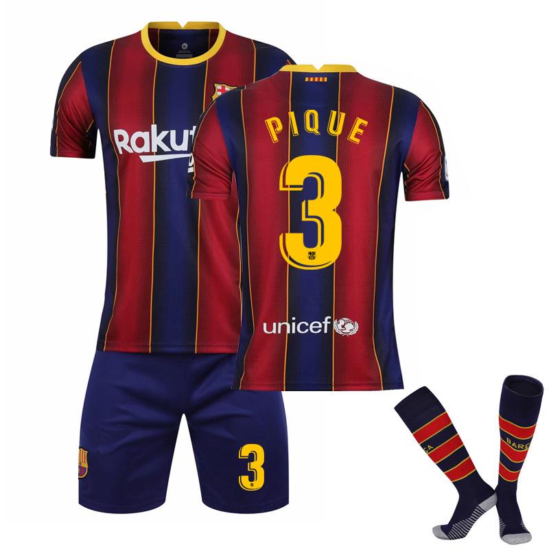 Футболка Барселоны - домашняя и выездная номер Месси игровая футболка, детский спортивный футбольный костюм футболка мужская