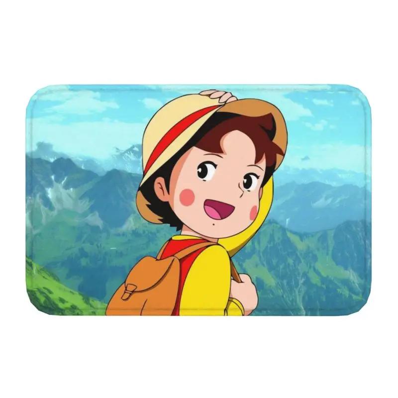 Custom Heidi Peter And Grandpa Doormat Anti-Slip Entrance Bathroom Kitchen Floor Door Mats Garage Rug Carpet Footpad