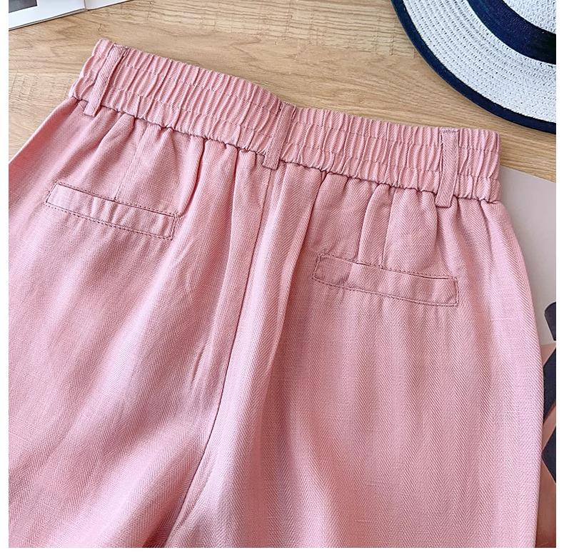 Женские брюки цвета хаки с высокой посадкой и широкими штанинами - Весна/Лето 2025: Универсальный, Приталенный, Свободный крой, Длина до щиколотки