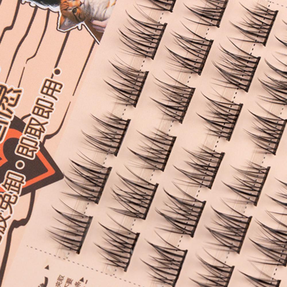 Reusable Adhesive False Eyelashes Wispy False Eyelash Clusters Self-adhesive Lash Clusters Makeup