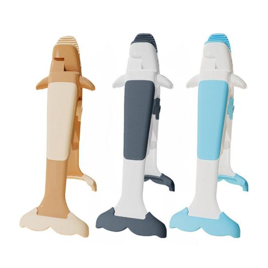 Зажим против ожогов Нескользящие кухонные щипцы Жаростойкий пластиковый инструмент для мисок и противней Дизайн кита Захват для кастрюль Многофункциональный кухонный инструмент