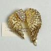 Retro Gold Wing Feather Brooch, Personalized Light Luxury High-end Banquet Accessories, Pin Corsage