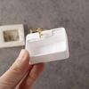 White Dollhouse Bathroom Sinks Golden Tap Miniature Dollhouse Sink  Dollhouse Accessories