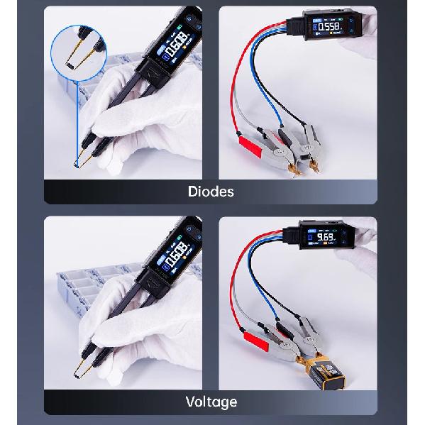LCR-ST2 Plus 2-in-1 Digital Tweezer LCR ESR Meter SMD Electronic Multifunctional Component Tester Tool Upgraded High version