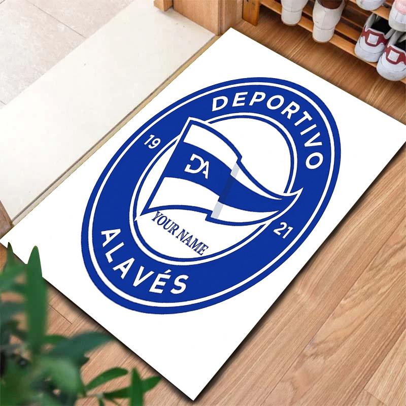 Deportivo Alaves Crest Custom Name Carpet Rug For Living Room Bedroom Home Sofa Decoration Kids Play Nonslip Floor Mat