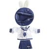 HIGHAWK OB11 Obitsu Doll Sailor Suit for 11cm Body Doll Toy Obitsu Body Nendoroid Size Outfit Set Skirt 3-Piece (Navy/Rabbit Set)