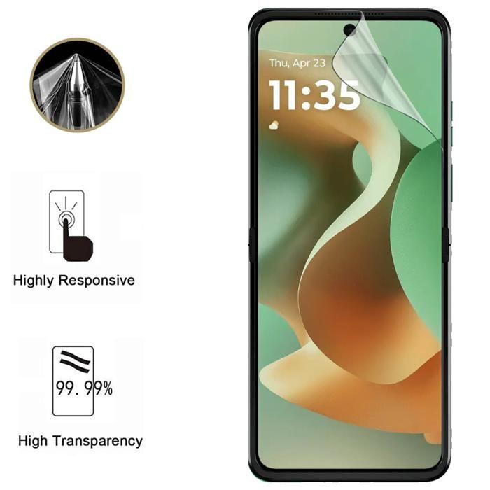 Protection écran pour Motorola Razr 60 [Pack 2] Film Plastique Protecteur Résistant Ultra Mince Phonillico®