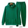 Solid Color Hoodie Two Pieces Set Hooded Sweatshirt Women's Hoodie Autumn Men's Hoodie + Pants Sets