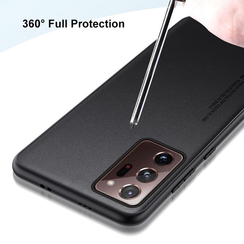 Роскошный чехол из искусственной кожи для Samsung Galaxy Note 20 Ultra, задняя крышка, матовый силиконовый защитный чехол для телефона Samsung Note20 Ultra