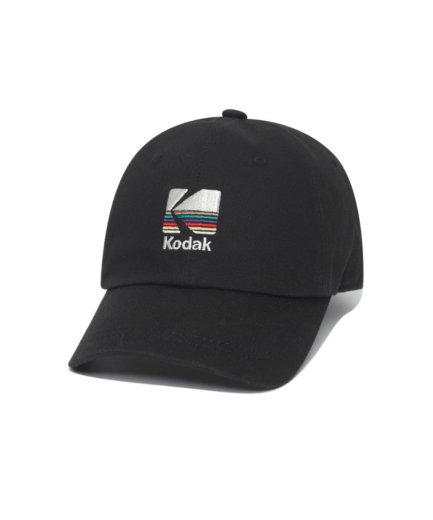 KODAK Signature Fit Черная бейсболка с вышивкой Радуга