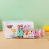 Set of 6 Mini Fluorescent Pens - Cute Cartoon Design, Perfect for Elementary Students. Small, Portable, and Colorful Highlight Markers.