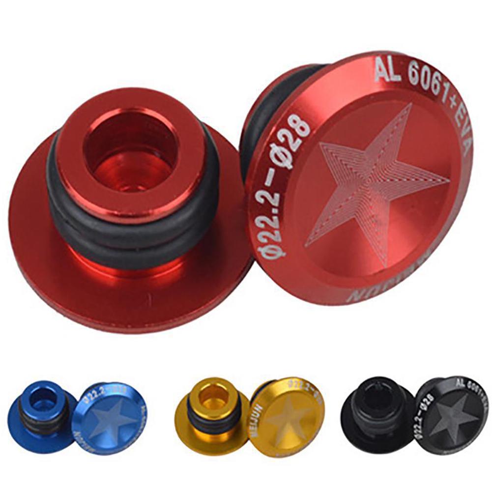 Спортивный модный уличный набор из 2 шт., алюминиевый руль для горного велосипеда, ручки из сплава, заглушки, концы стержней