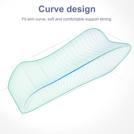 Подушка для офисного стула, мягкая дышащая, уютная застежка, лента с частицами, нижняя поддержка, плюшевая подушка для рук из пены с эффектом памяти, подлокотник для офисного использования
