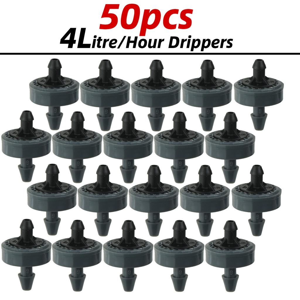 Набор для капельного полива Kesla 10-100 м 4-ходовой 2-ходовой 8 л Капельная стрелка Шланг 3/5 мм Система полива Капельница Дождеватель Посадка в горшки Теплица