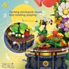 Музыкальная шкатулка-граммофон с цветочным дизайном, конструктор для творческой игры и подарка