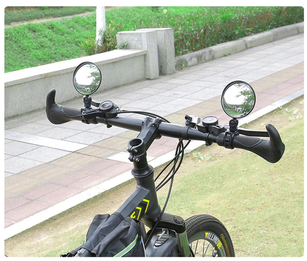 Pair Universal Handlebar Rearview Mirror for Bike Bicycle Motorcycle Adjustable
