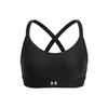 Continuum Solid Color Logo Embroidery Crossback Medium Support Sports Bra Women Sports Bra Black 1372559-001
