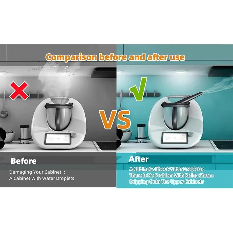 Steam Diverter for Thermomix TM5/TM6 Air Guided Steam Release Diverter Exhaust Pipe Fittings Relief To Prevent Burn Kitchen Tool