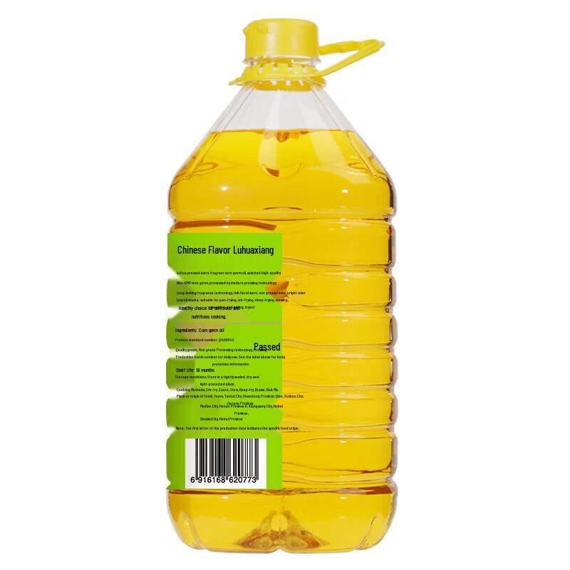 Масло зародышей кукурузы Luhua, без ГМО, прессованное, 4 л